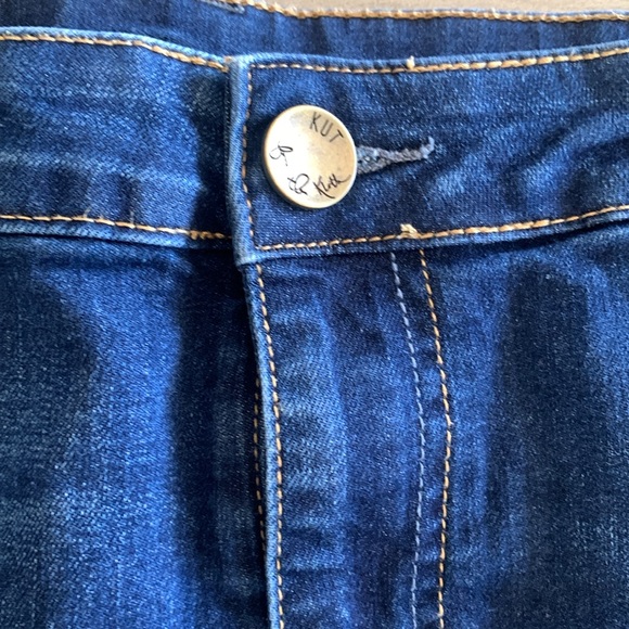 KUT Rosie Pencil Skirt Denim Blue Skirt Sz 8 Excellent Condition - Picture 2 of 12